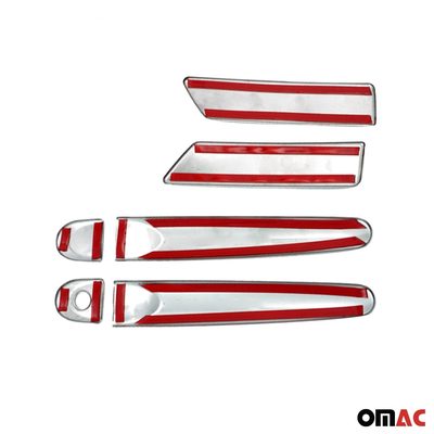 2011-2017 Nissan Juke Car Door Handle Cover Protector Stainless Steel Chrome 6 Pcs
