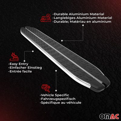 2013-2021 Nissan Pathfinder Nerf Bar Side Step Running Boards Alu 2x