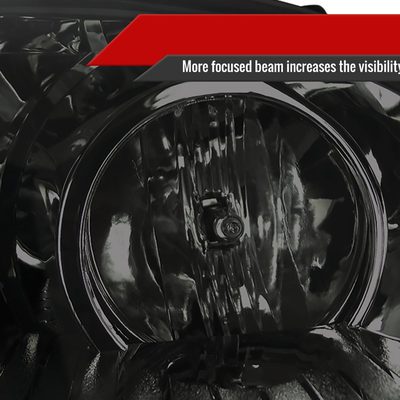 2004-2005 Honda Civic Projector Headlights w/R8 LED Light Strip Chrome/Smoke