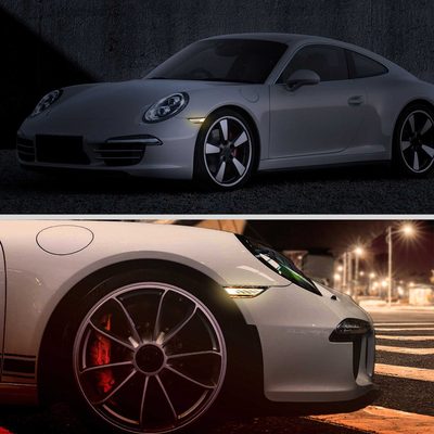 For Porsche 911 991/981 718 2011-2019 LED Turn Signal Clear With Sequential