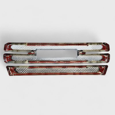 2019-2021 GMC Sierra 1500 Grille Overlay Chrome 2Pcs ABS Plastic