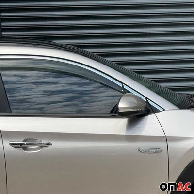 2016-2021 Hyundai Tucson Window Molding Trim Streamer Stainless Steel Silver 10 Pcs