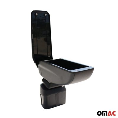 2011-2017 Nissan Juke Black Center Console Armrest Sliding PU Leather 1Pc