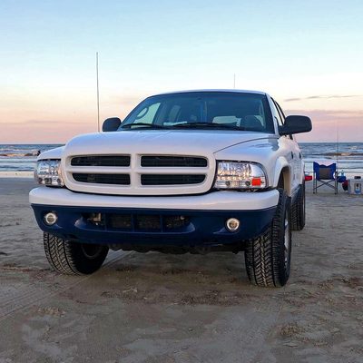 1997-2004 Dodge Dakota/ Durango LED Light Factory Crystal Headlights Chrome