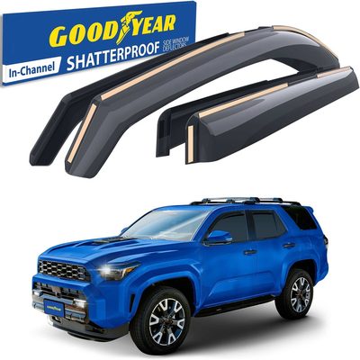 Goodyear Wind Deflectors for Toyota 4Runner 2025-2026 Premium Smoke 4Pcs