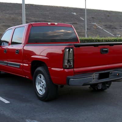 2003-2006 Chevy Silverado LED Tail Lights - G2 Chrome Housing/Smoke Lens