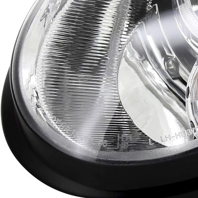 2007-2015 Mini Cooper R55 R56 R57 R58 R59 Single Halo Headlights Chrome