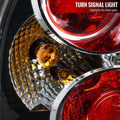 2001-2005 VW Passat Sedan Tail Lights Matte Black Housing/Clear Lens