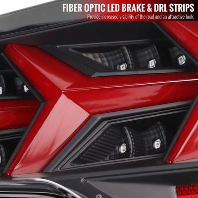 2013-2016 Scion FRS/ Subaru BRZ Lambo Sequential LED Tail Lights Black/Clear