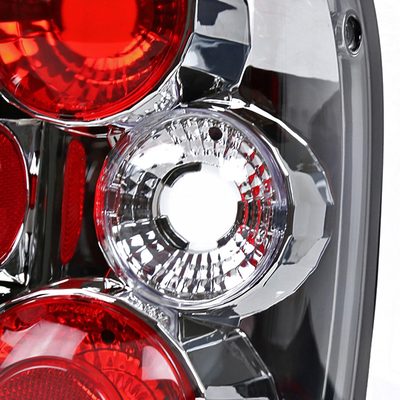 1993-1997 Ford Ranger Tail Lights Chrome Housing/Clear Lens