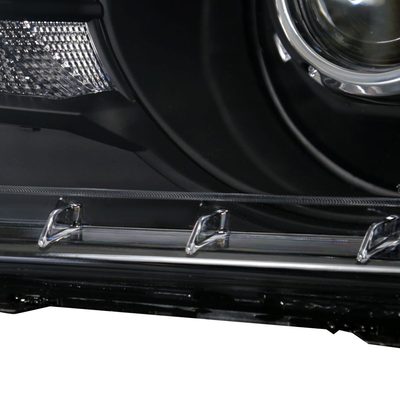 2010-2014 Ford Mustang Retrofit Style Projector Headlights Matte Black/Clear