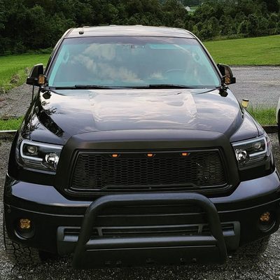 2007-2013 Toyota Tundra/ 08-2017 Sequoia LED CBar Projector Headlights Jet Black