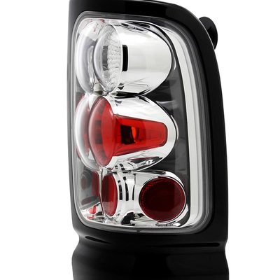 1994-2002 Dodge RAM Tail Lights Chrome Housing/Clear Lens