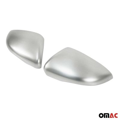 2010-2014 VW Golf Mk6 Side Mirror Cover Caps Matt Stainless Steel Silver 2 Pcs