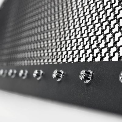 2004-2008 Ford F-150 Rivet Style Black S.Steel Mesh Grille Center Insert