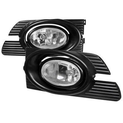 2001-2002 Honda Accord Sedan H11 Fog Lights Kit Chrome Housing/Clear Lens