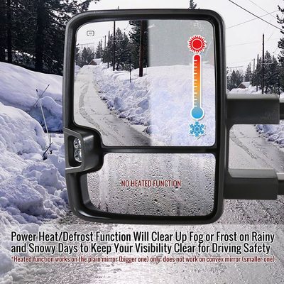 2014-2018 Chevy Silverado/GMC Sierra Heated Towing Mirrors Smoke Lens Signal