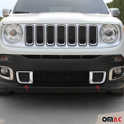 2015-2018 Jeep Renegade Front Bumper Grill Frame Molding Trim