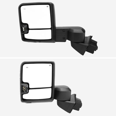 2019-2022 GMC Sierra 1500 Heated Chrome Towing Mirrors Smoke Lens Turn Signal