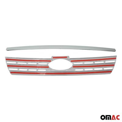 2010-2013 Ford Transit Connect Front Bumper Grill Trim Molding Stainless Steel 2Pcs