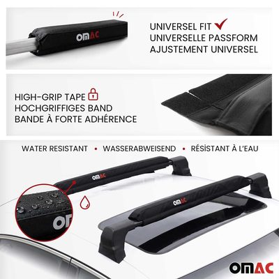 Roof Rack Pads Car Roof Surfboard Windsurf Canoe Crossbar Protection 2Pcs