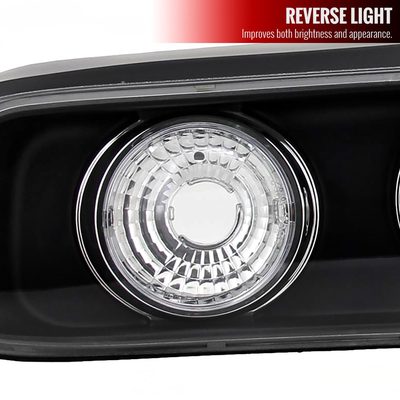1994-2001 Acura Integra Hatchback Tail Lights Matte Black Housing/Clear Lens