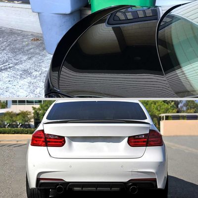 For BMW 3 Series F30 2012 Trunk Lip Spoiler ABS Glossy Black M Performance Look