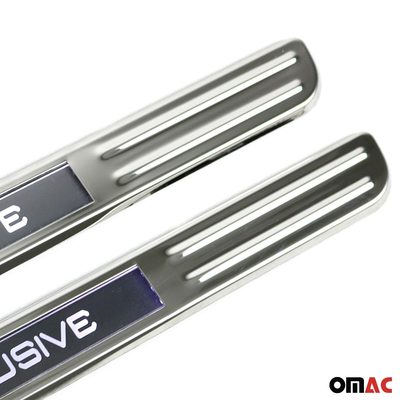 2018-2024 VW Tiguan Door Sill Scuff Plate Scratch Protector Exclusive Stainless Steel