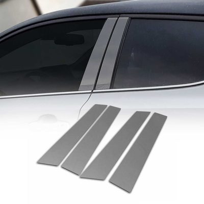 2011-2016 Mini Countryman R60 Window B Pillar Posts Door Trim Stainless Steel Dark 4x