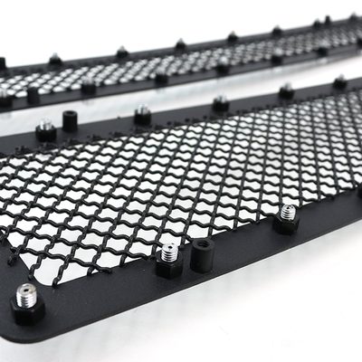 2014-2015 Chevy Silerado 1500 Rivet Style Black S.Steel 2PC Mesh Grille Insert