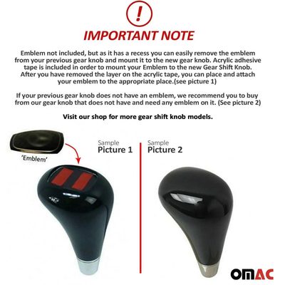 Mercedes W202 C208 C209 W210 W211 W220 R230 R170 W163 Gear Shift Knob Black W/out Emb.