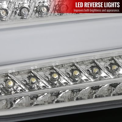 2015-2019 Ford Focus Hatchback LED Tail Lights Chrome Housing/Clear Lens