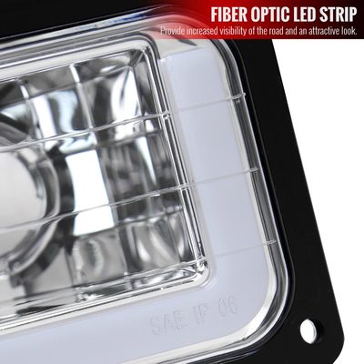 1988-1998 Chevy C10 GMC C/K LED Strip Bumper Corner Signal Lights Chrome/Clear