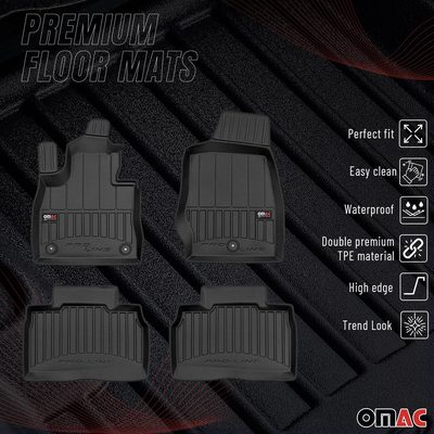 2020-2026 Ford Explorer Premium Floor Mats Liners Full Set All Weather Heavy Duty