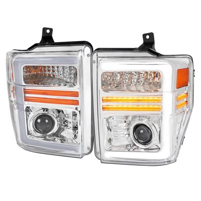 2008-2010 Ford F-250/350/450/550 Super Duty Headlights LED Signal Chrome