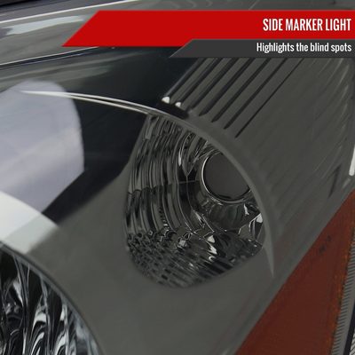 2006-2010 Toyota Sienna Factory Headlights w/Amber Reflector Chrome/Smoke