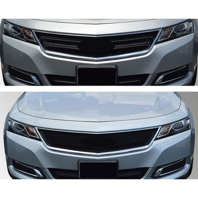 2013-2020 Chevrolet Impala Grille Overlay Gloss Black 1Pcs ABS Plastic