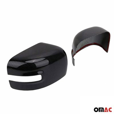 2015-2024 Jeep Renegade Side Mirror Cover Caps Carbon Fiber Black 2 Pcs