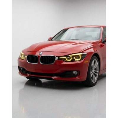 BMW 3 Series F30 / F31 / F35 V3 Smoked Triple-Color LED Headlight Assembly (White / Yellow / Red DRL) 2012 - 2018 (Replaces 63117314531)