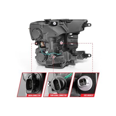 Anzo Chrome Switchback Projector Headlights 111510