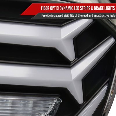 2018-2022 Honda Accord Sedan LED Signal Tail Lights Matt Black/Clear