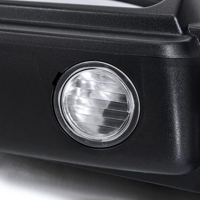2007-2014 Ford F-150 Black Heated Telescoping Tow Mirrors Turn Signals Amber
