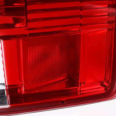 2007-2014 Chevrolet Silverado LED Tail Lights - OZ Chrome Housing/Red Lens