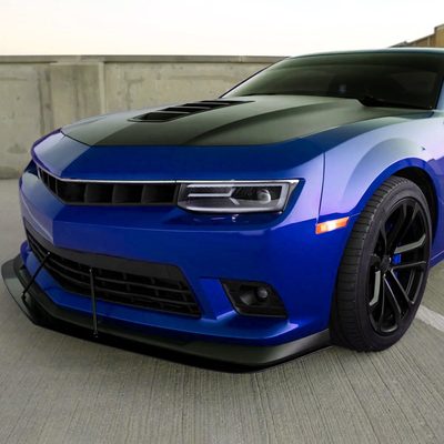 2014-2015 Chevy Camaro LED Projector Headlights Turn Signal Lights Black