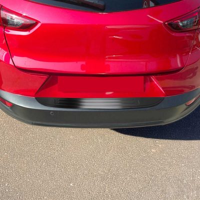 2016-2021 Mazda CX-3 Rear Bumper Guard Stainless Steel Dark Brushed