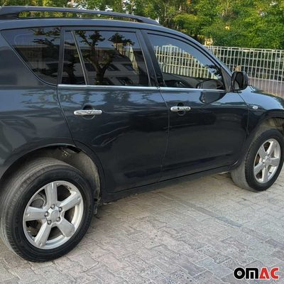 2006-2012 Toyota RAV4 Window Molding Trim Streamer Chrome Stainless Steel Silver 4 Pcs