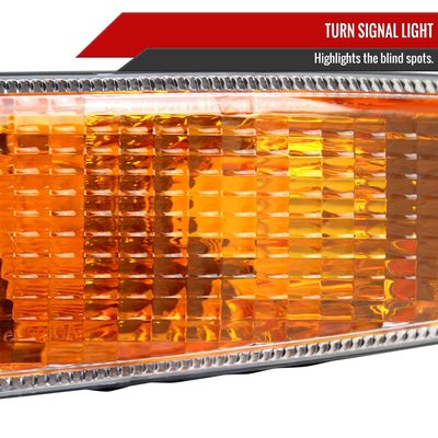 1999-2006 GMC Sierra/ 00-2006 Yukon XL Denali Turn Signal Bumper Lights Chrome