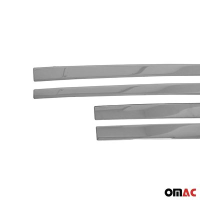 2018-2022 Ford EcoSport Side Door Molding Trim Skirt Garnish Stainless Steel Silver 4Pcs