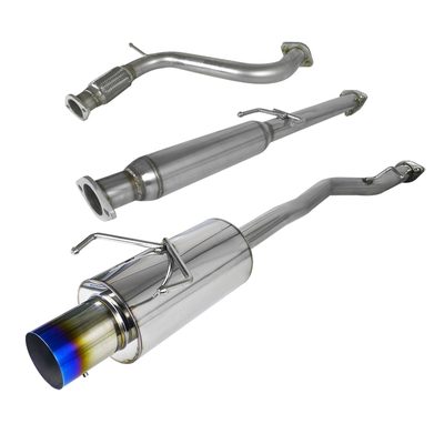 1994-1997 Honda Accord 4CYL T-304 Steel N1 Catback Exhaust System Burnt Tip