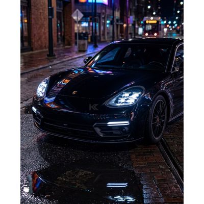 Porsche Panamera 970.1 LED Headlight Assembly with Dual-Color DRL 2010 - 2013